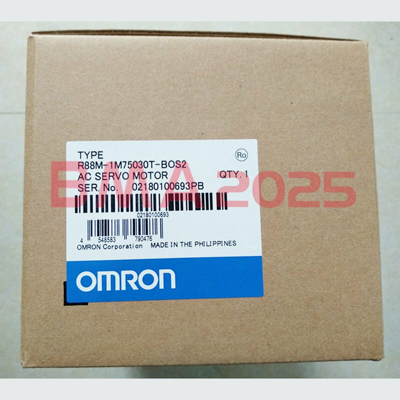 1PC New Servo motor R88M-1M75030T-BOS2 1 year warranty DHL free Ship OM9T