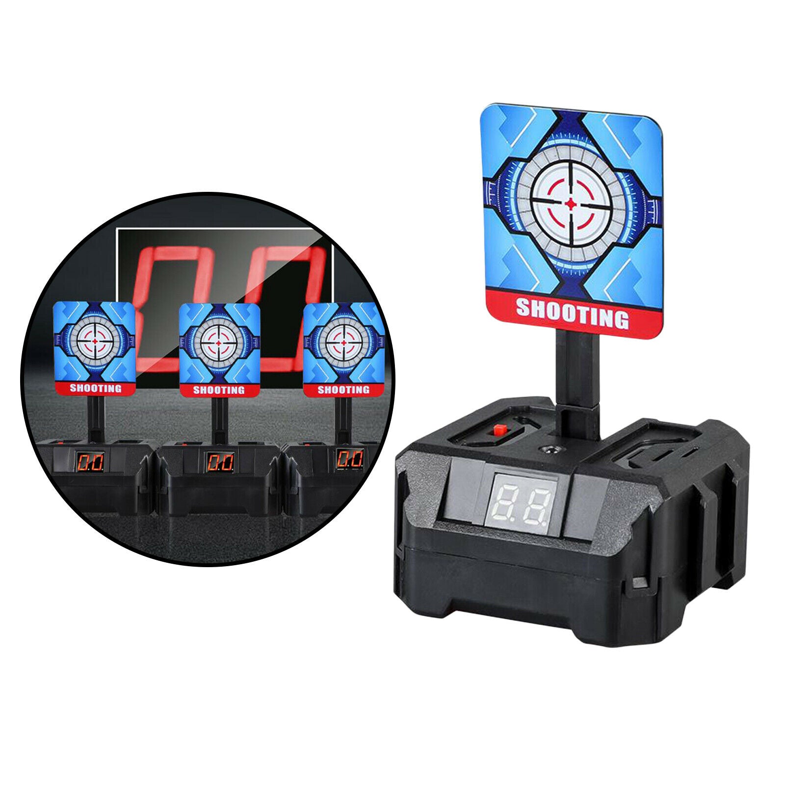 Auto Electric Shooting Scoring Target with Light Sound Effect Outdoor Games