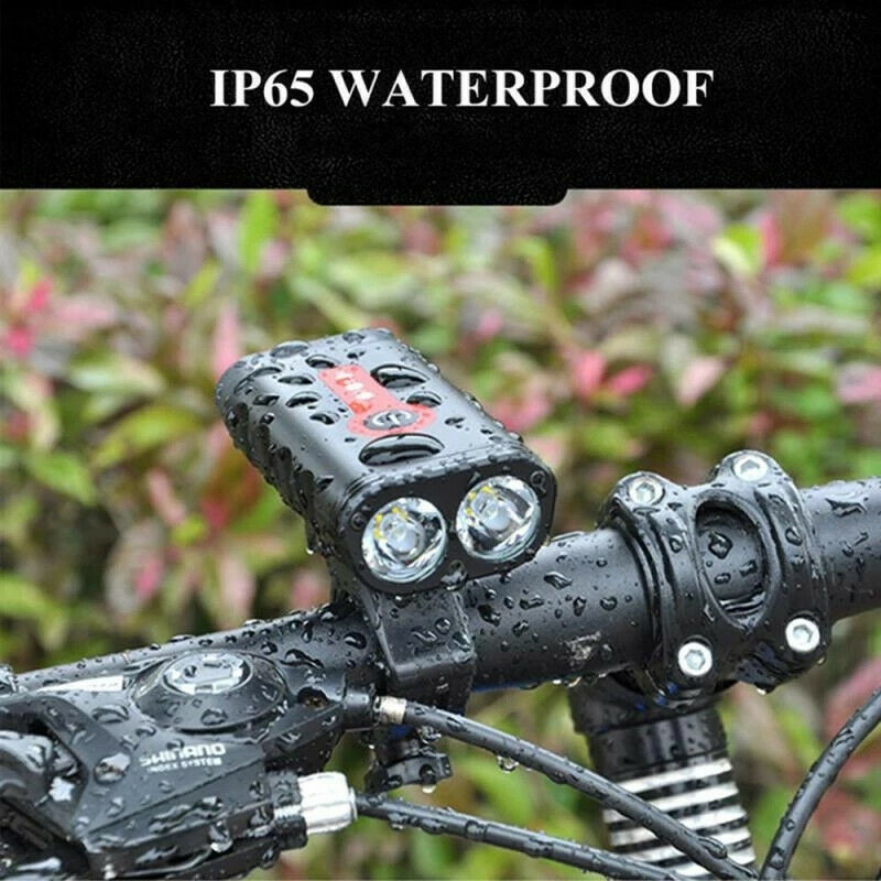 Y10 Bicycle Light USB Charging All-in-one Mountain Waterproof 2 LED Bike Light