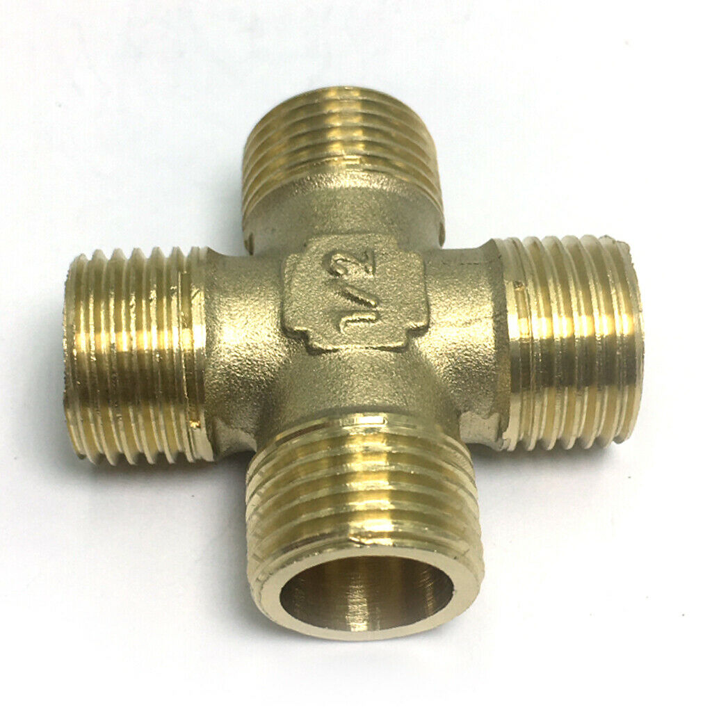 DN15 1/2inch Male Coupling Brass Pipe Fitting Connector, Plumbing Adapter