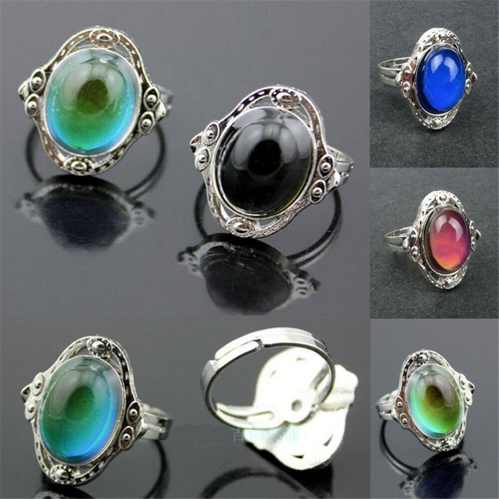 Temperature Control Mood Ring Changing Color Fashion Adjustable Ring New