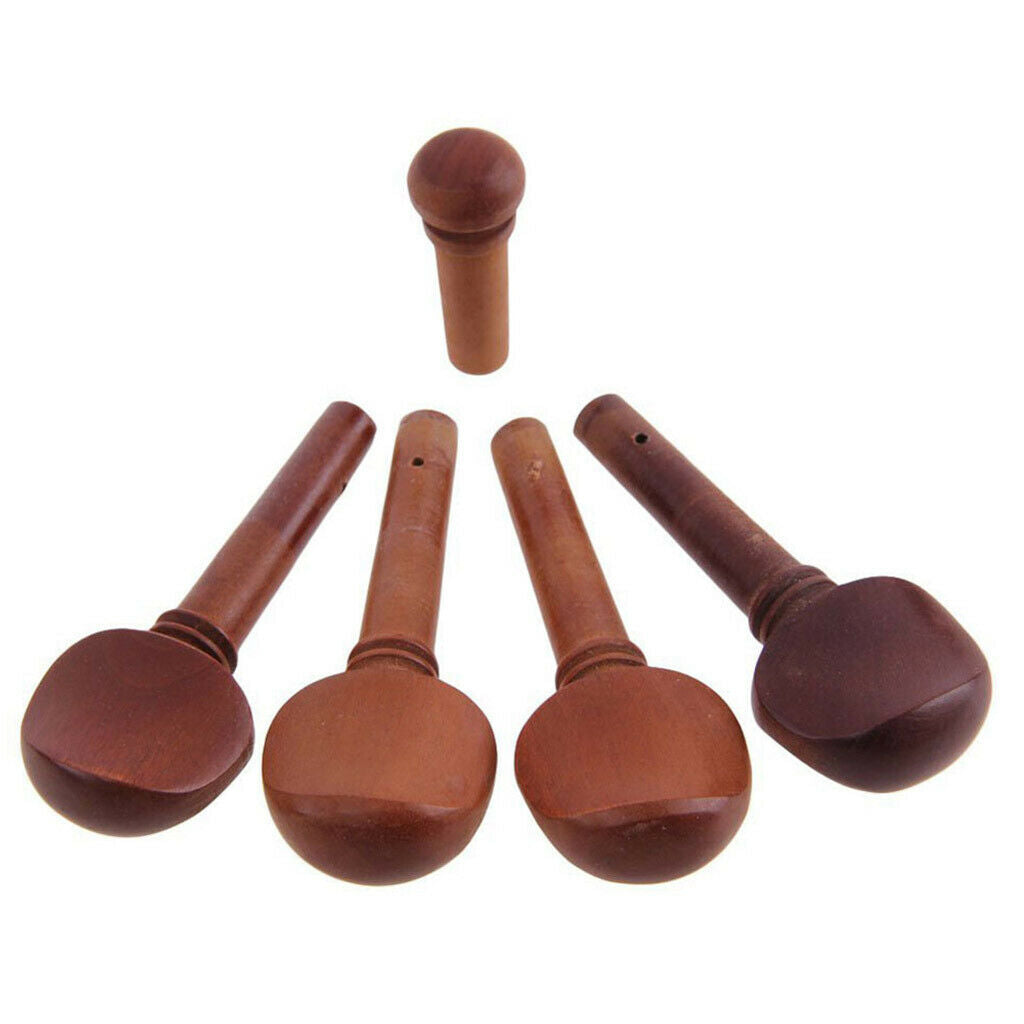 4/4 Violin Fine-Tuning Chin Rest Strings Tail Nail Tail Rope Drawplates Knob