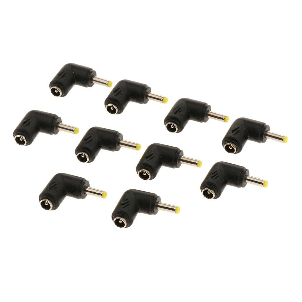 10 Pack Male to Female Terminal Charging Connector Head, Right Angle Power
