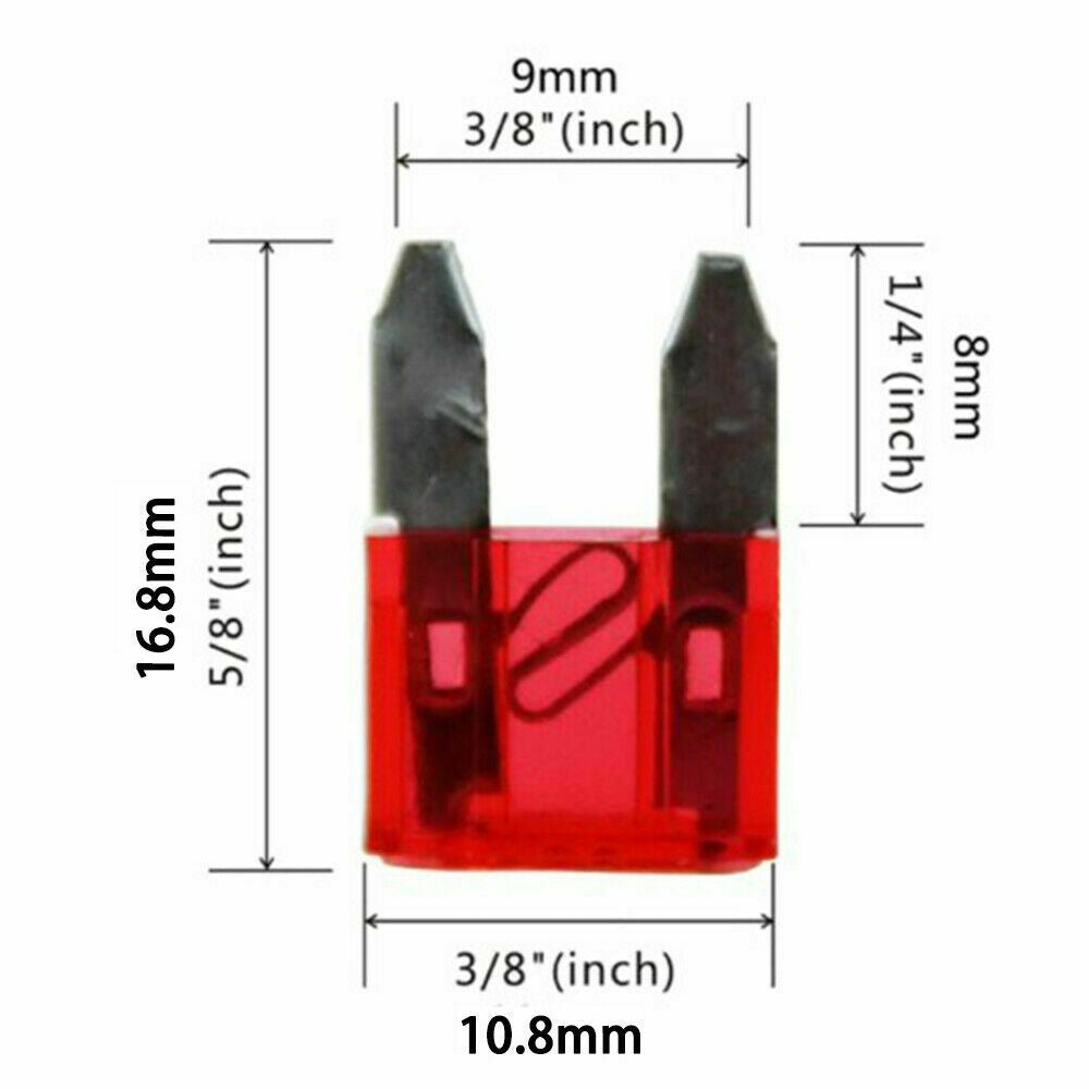 Mini 120pc Blade Fuse Assortment Auto Car Truck Motorcycle FUSES Kit