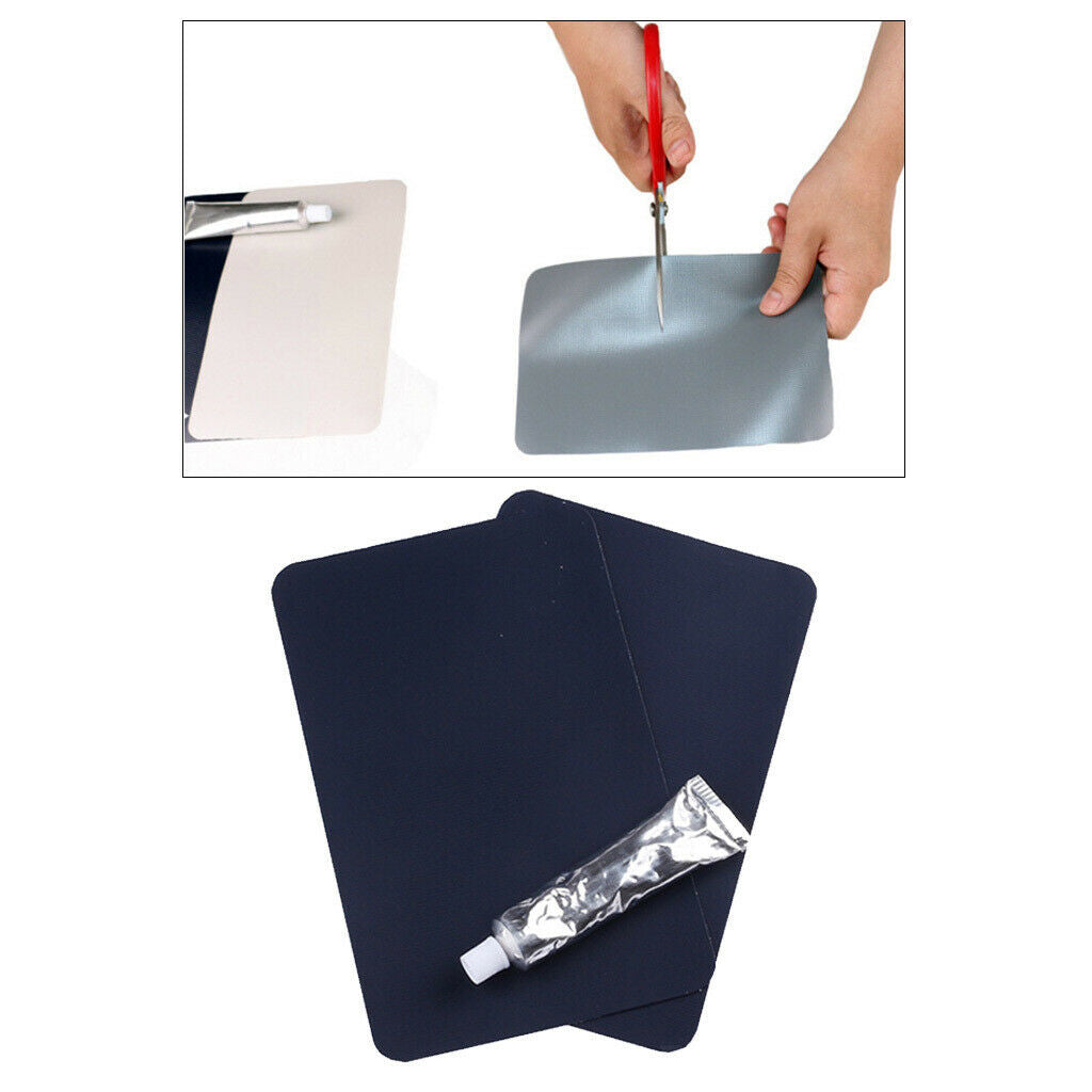 Practical Complete Essentials Inflatable Boat Repair Kit 2 Patches Glue