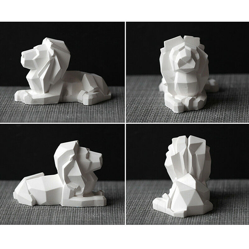 1PC Geometric Lion Candle Mold Silicone Mold DIY Handmade Gifts Home Party DBDA
