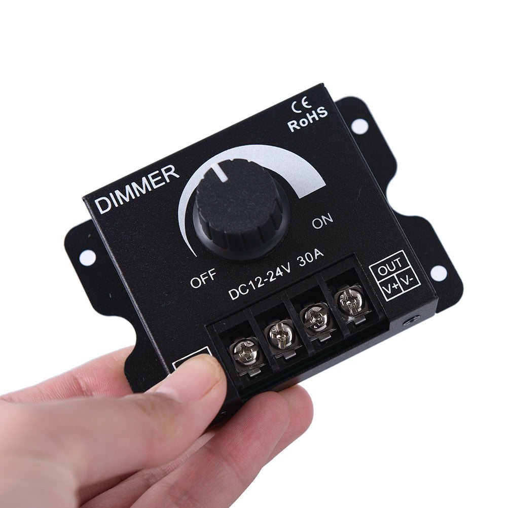 DC12v/24v 30a led switch dimmer controller for led strip single color black FADD