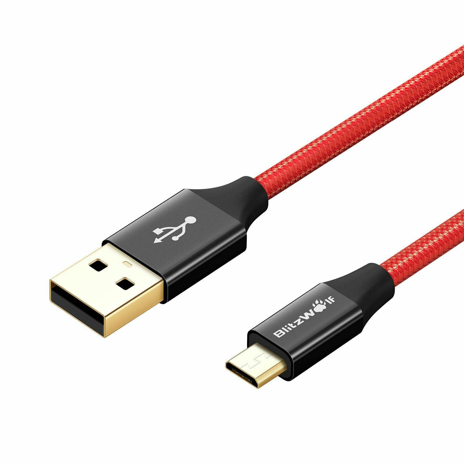 BlitzWolf 1.8m AmpCore Turbo Micro USB Fast Charging Charger Data Cable Cord