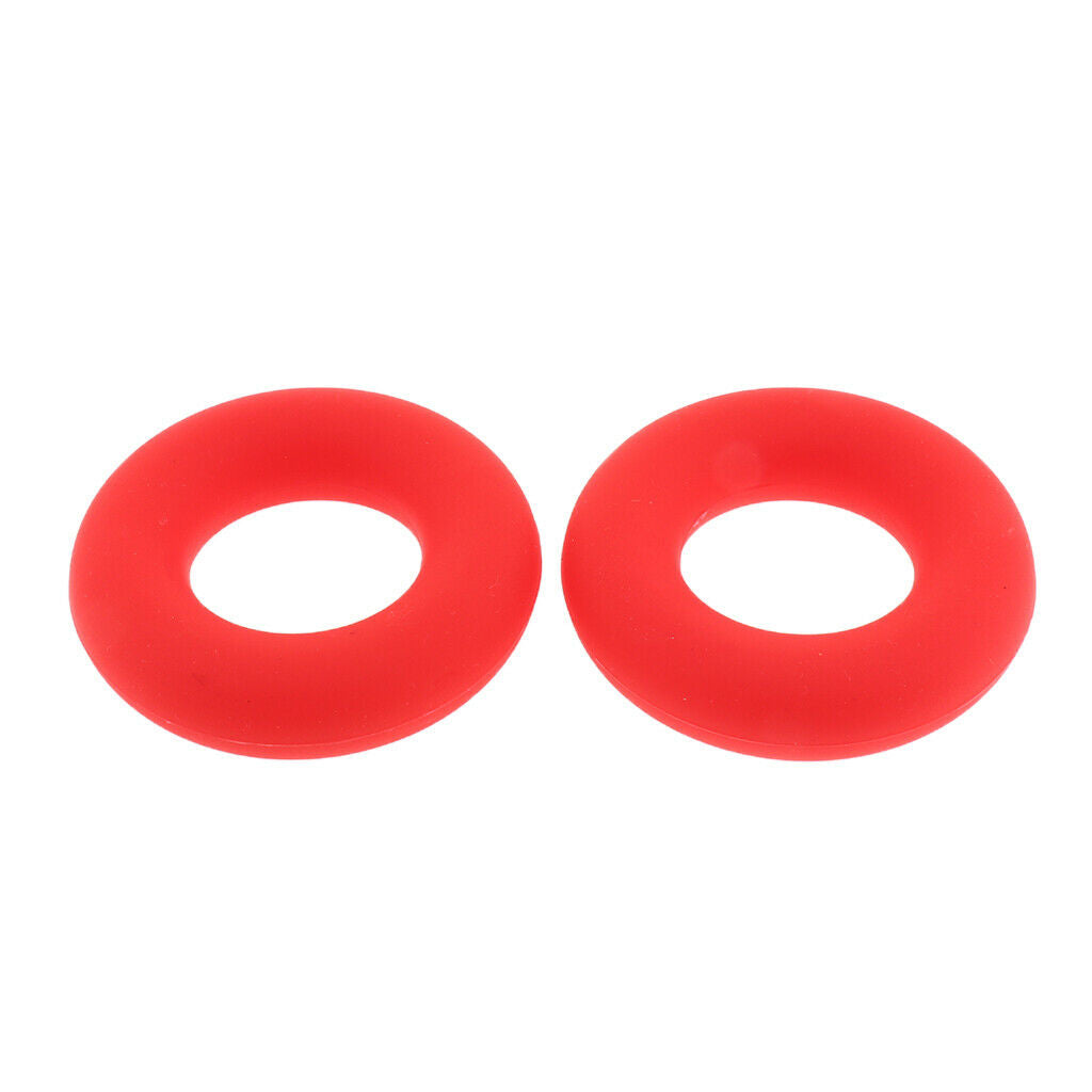 2 Pieces Finger Gripper Strengthener Hand Grip Exerciser Ring red