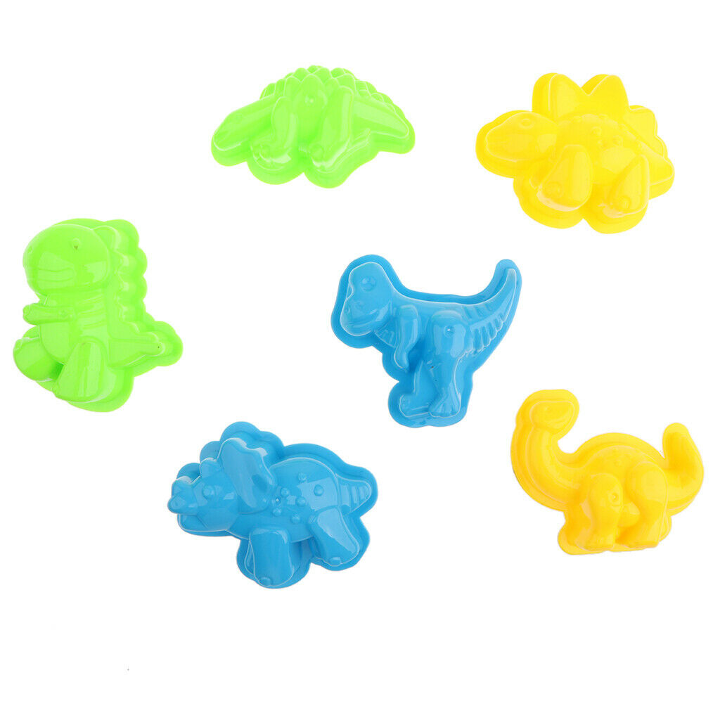 6 Pcs / Set Sand Castle Print Building Dinosaur Beach Pool