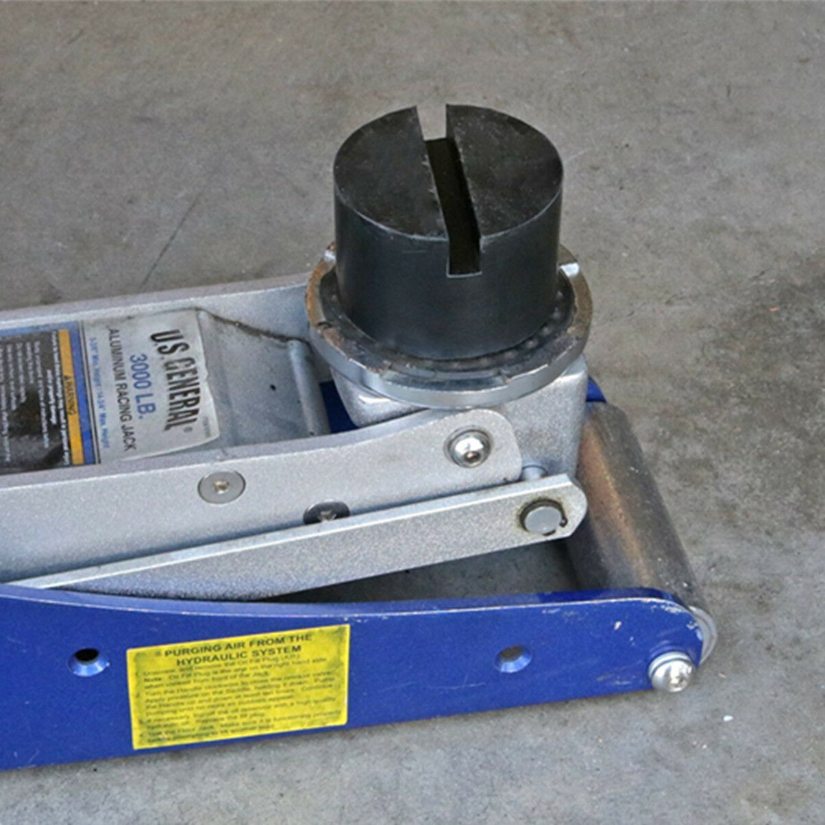 Rubber Slotted Frame Rail Floor Jack Disk Rubber Pad Adapter for Pinch Weld Side