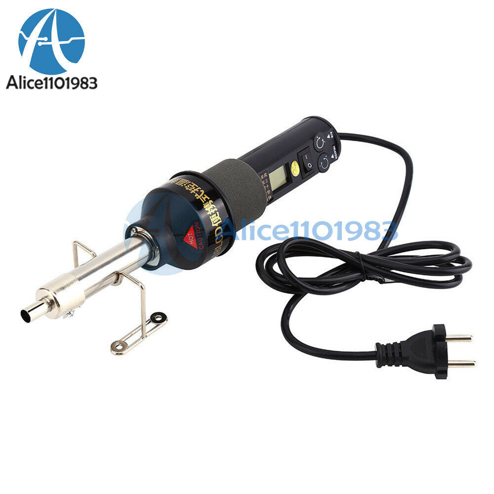 220V GJ 8018LCD 450W Soldering Station Hot Air Gun DesolderEU Plug + 4 Nozzles
