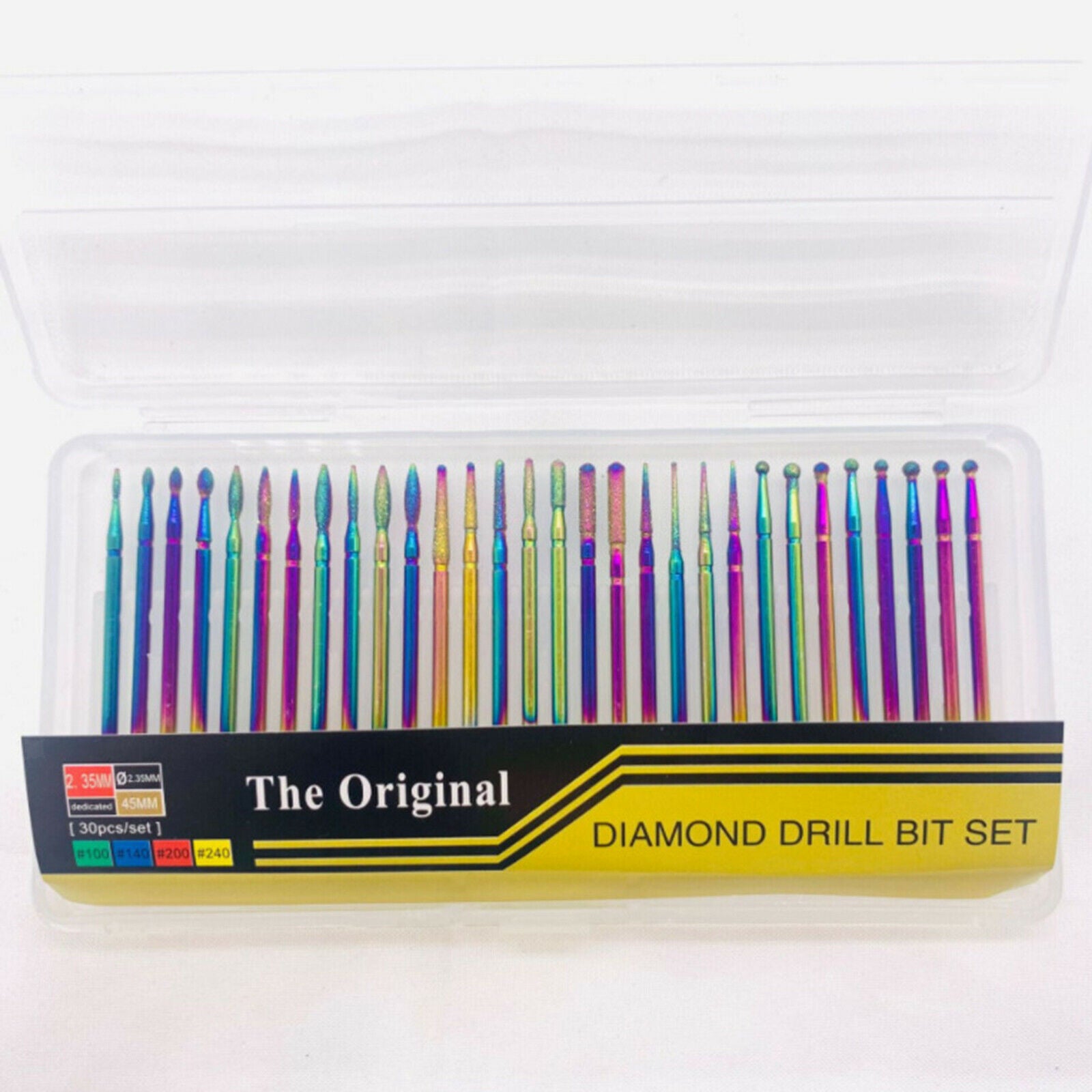 Nail Drill Burr Bits Colorful Milling Cutter Bit Manicure Pedicure Tools for