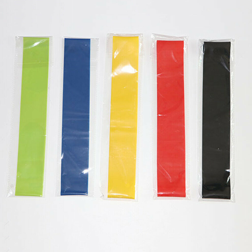 5 Pieces Indoor Resistance Band Loop Pull Ups Gym Fitness Mobility Rehab