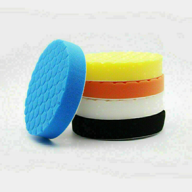5PCS 6 INCH Polishing Waxing Pad Sponge Buff Buffing Kit Set For Car Polisher
