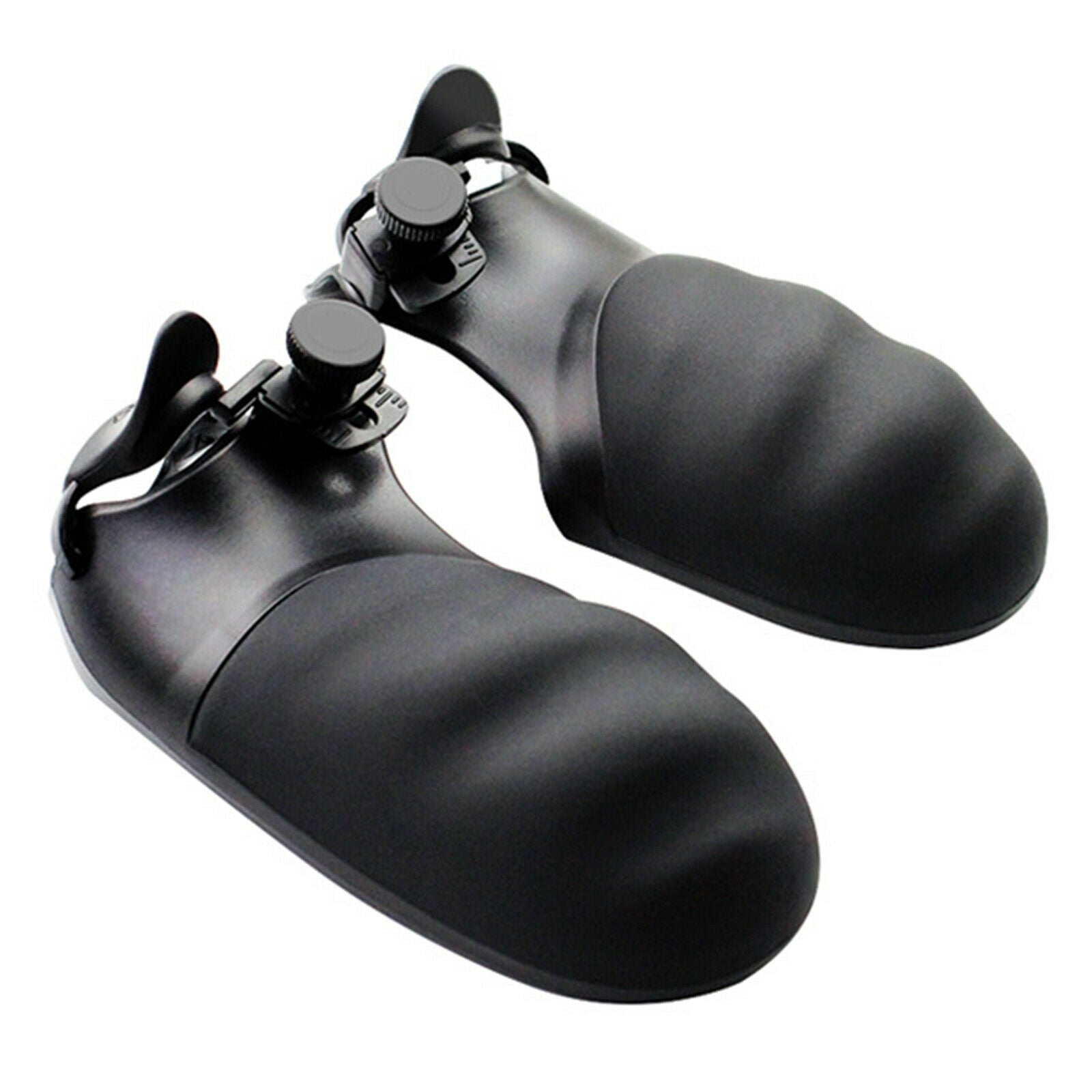1 Pair Black Grip Cover Shield Skin Case Non-slip for PS4 Game Controller