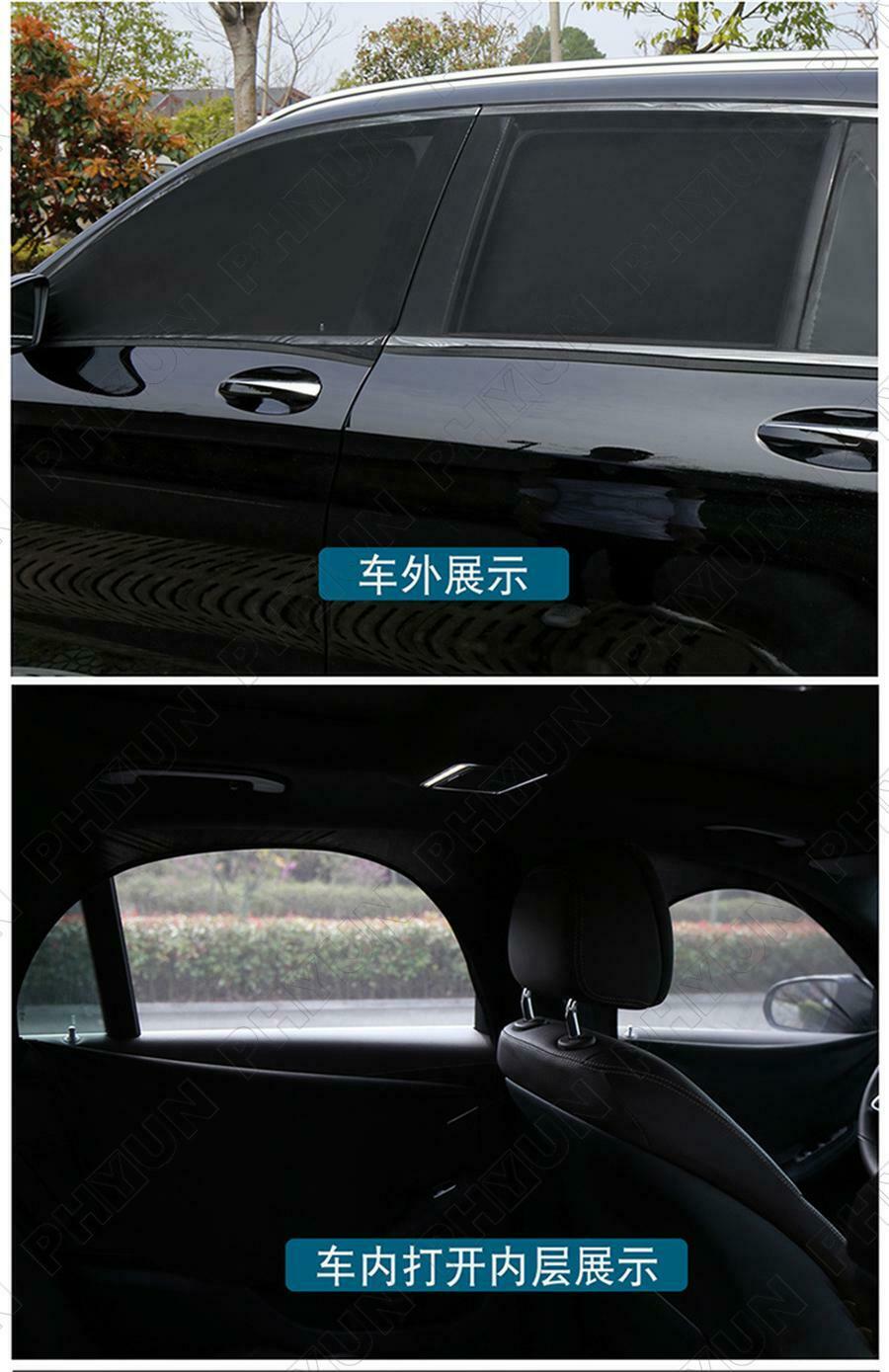 Double Layer w/ Zipper Car Front Side Window Sunshade Sun Shade Cover UV Protect
