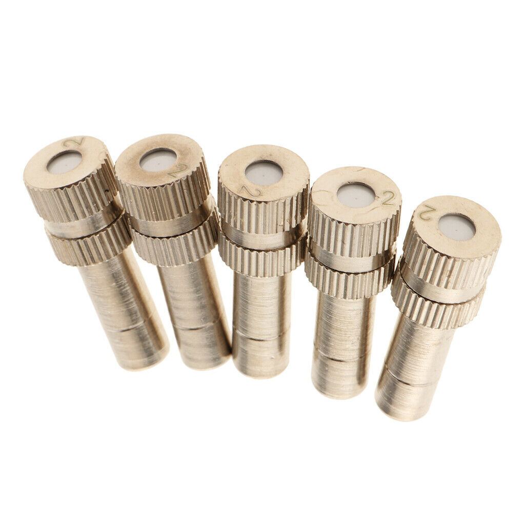 10Pack 0.2mm 6mm Low Pressure Nozzles Garden Irrigation Fog Misting Nozzles
