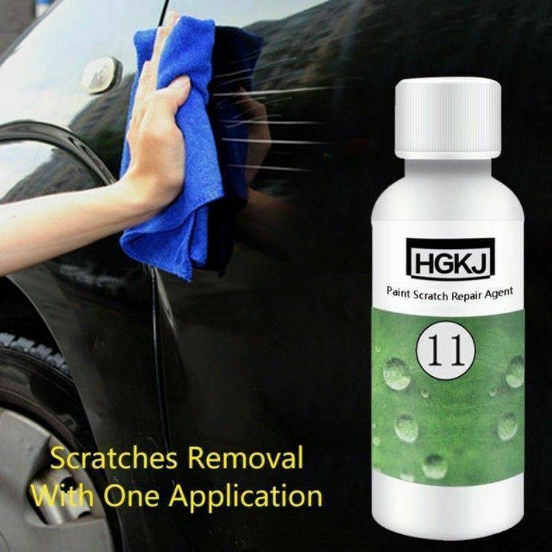 HGKJ-11 Car Paint Scratch Remover Repair Agent Wax & Magic Nano Cloth Surface^