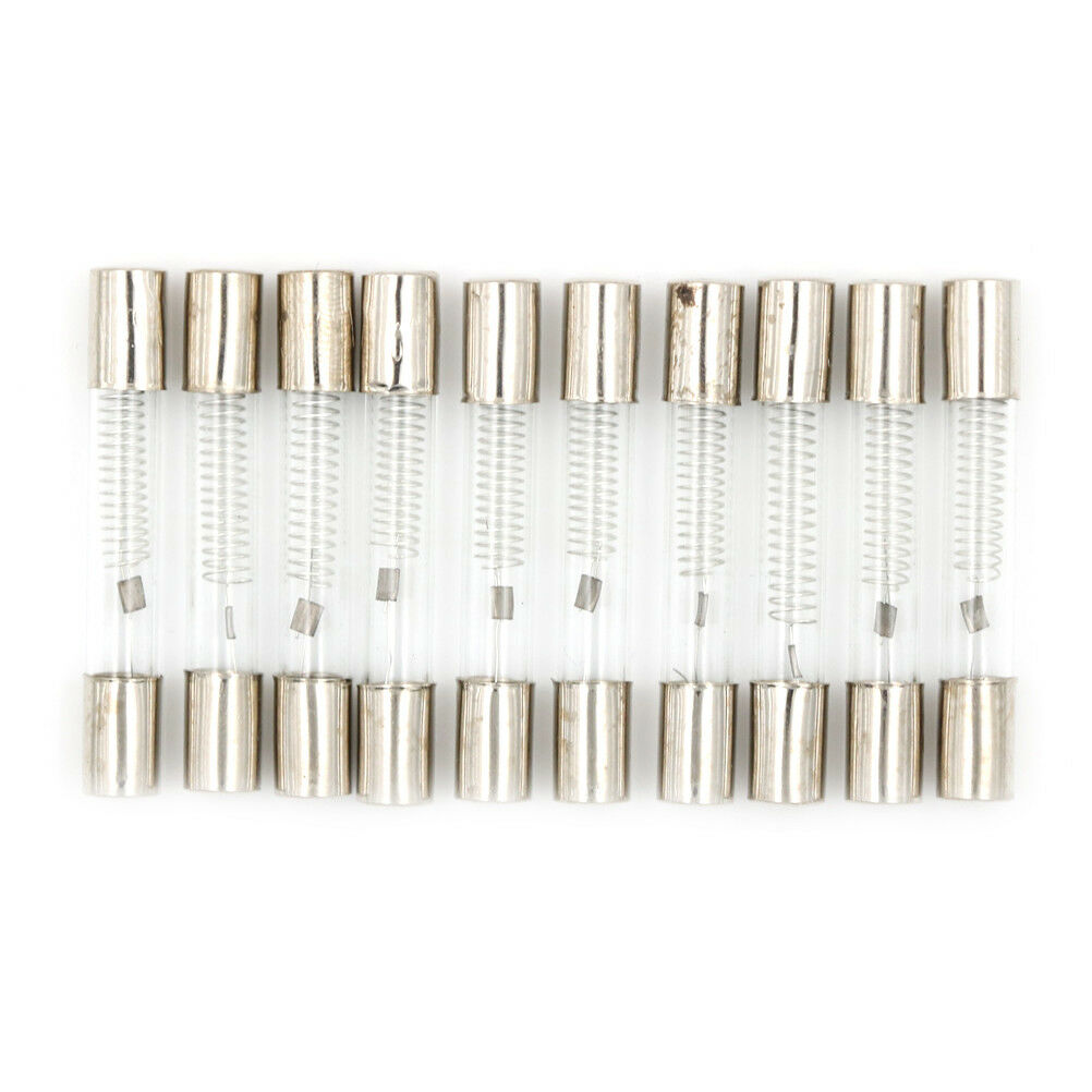 10Pcs 6 x 40mm Axial Glass 900mA 0.9A 5KV Fuse Tubes for Microwave Oven A Lt