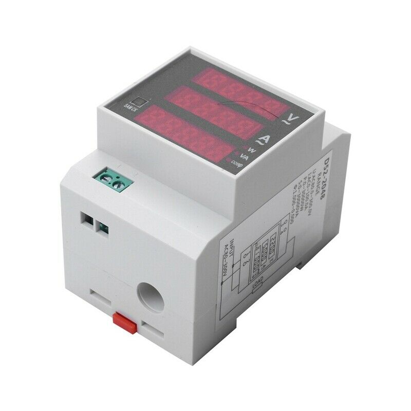 AC80-300V/100A Digital Energy Meter Din Rail LED Active Power Factor Multi-FunD3