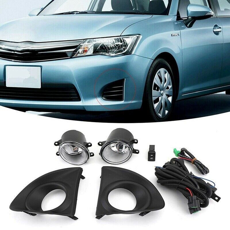 Car Wires Switch Front Bumper Driving Fog Lights DRL Lamps Day Light with BezeM8