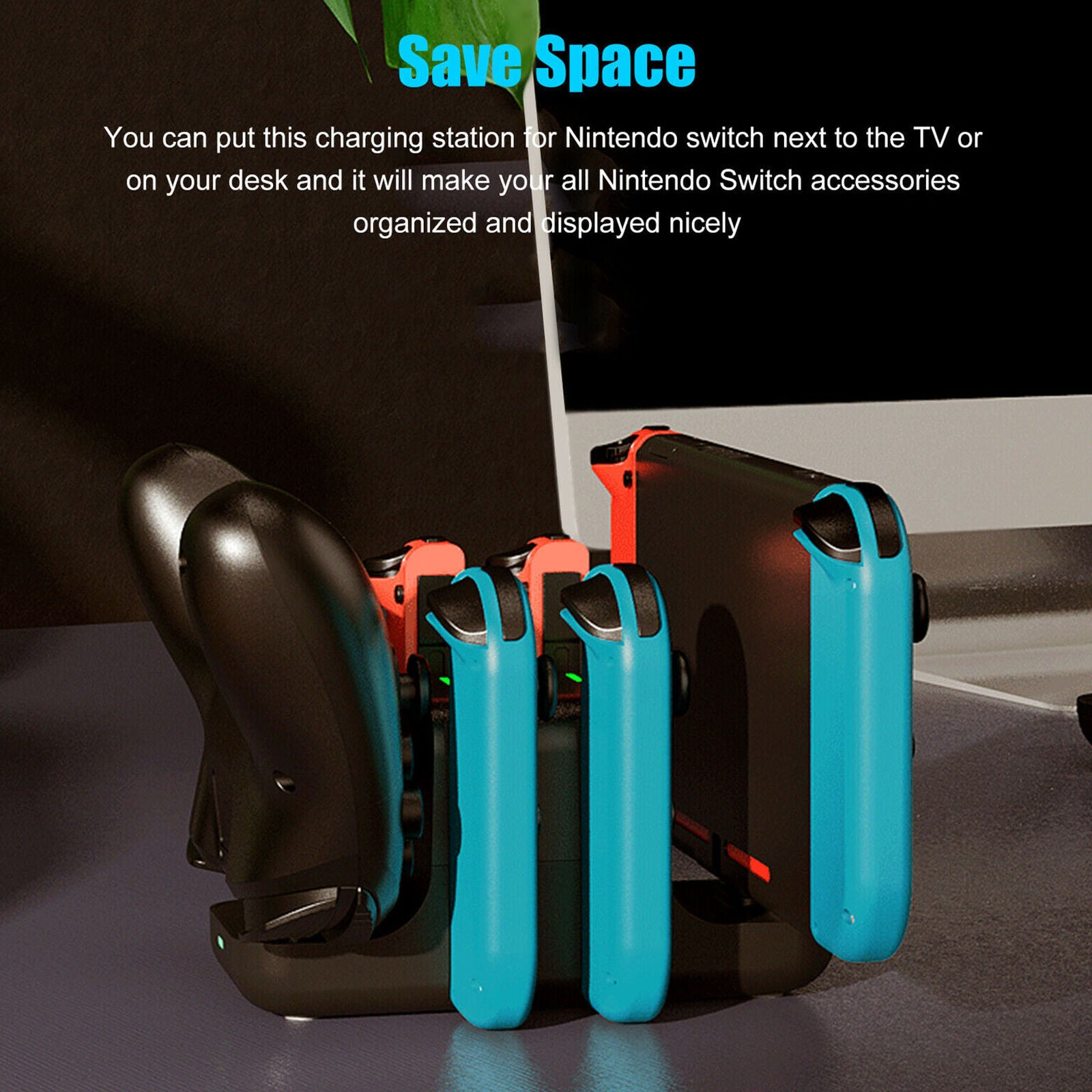 For Nintendo Switch Charging Dock Station Pro Controller Charger Stand