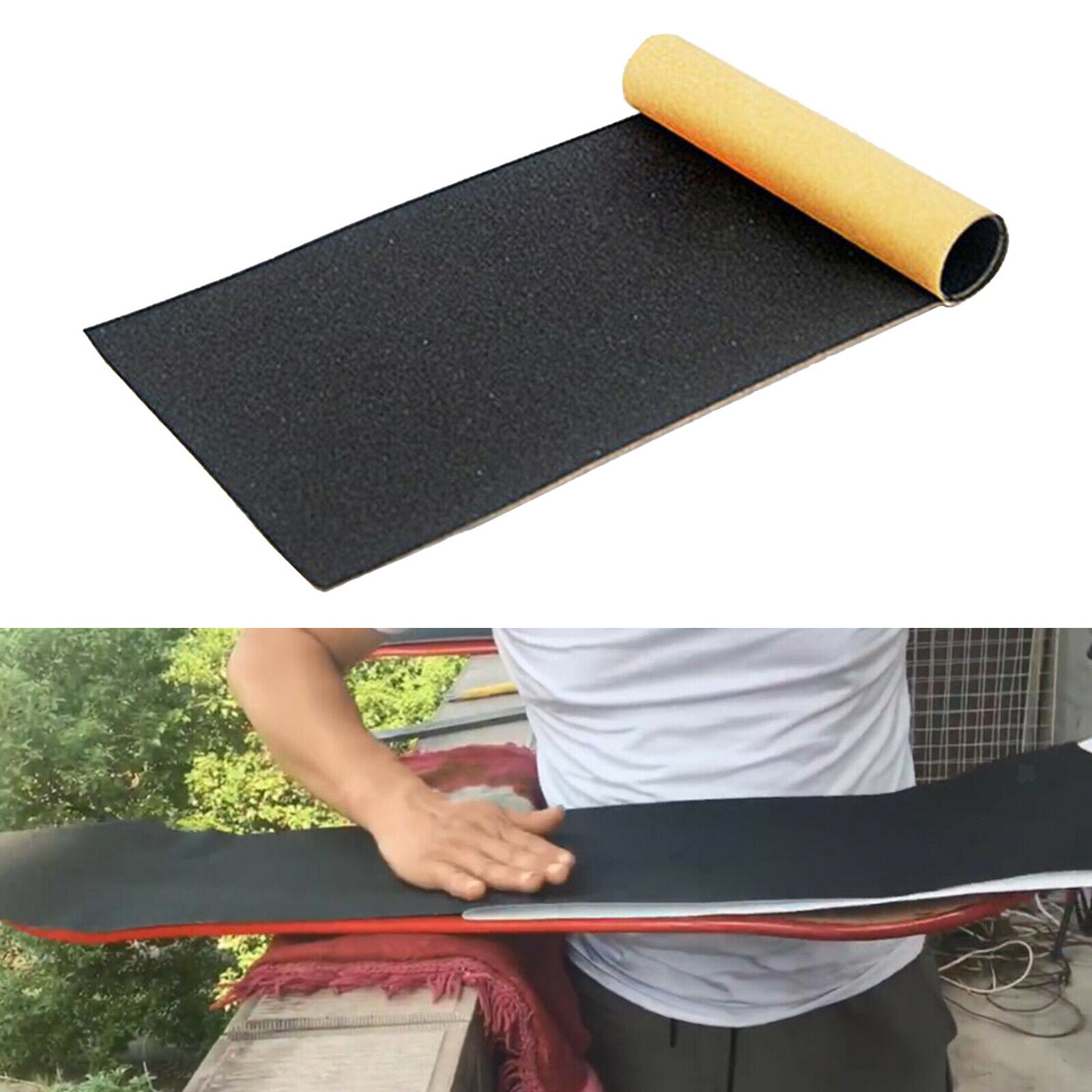 Skateboard Longboard Skate Grip Tape Sandpaper Sheet Waterproof Scooters