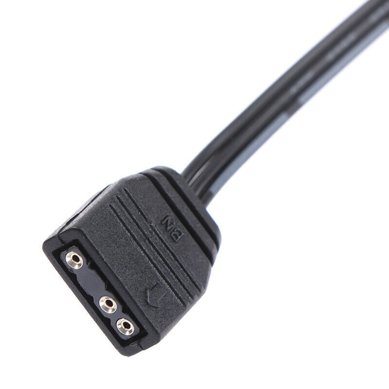 5V 3-pin RGB 10 Hub Splitter SATA Power 3pin ARGB Adapter Extension CableBDAU