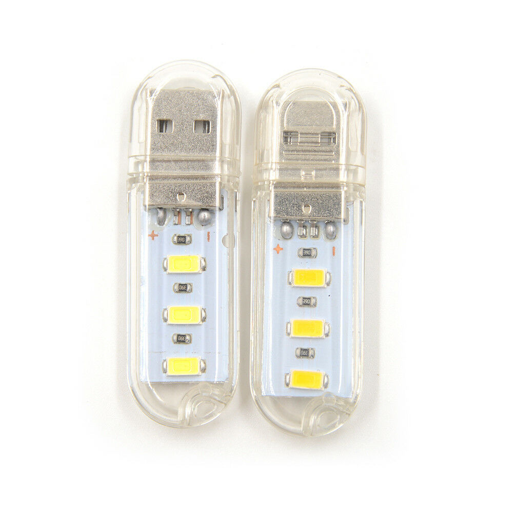 2pcs Mini USB LED lamp Book lights 3 LEDs 5730 SMD 1.5w Camping Bul JdJCAUJ Kt