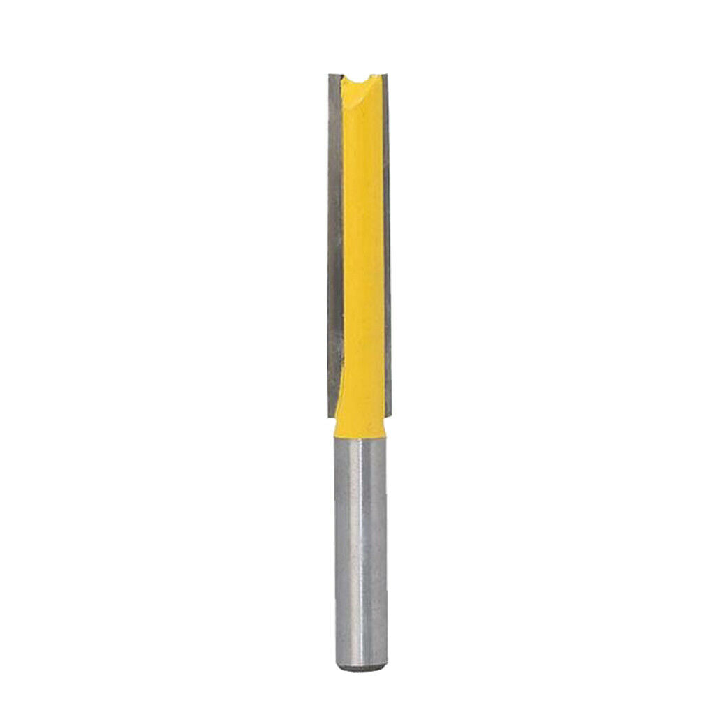 2pcs 3/8'' Diameter x 2'' Height Straight Router Bit Blade Extra Long Cutter