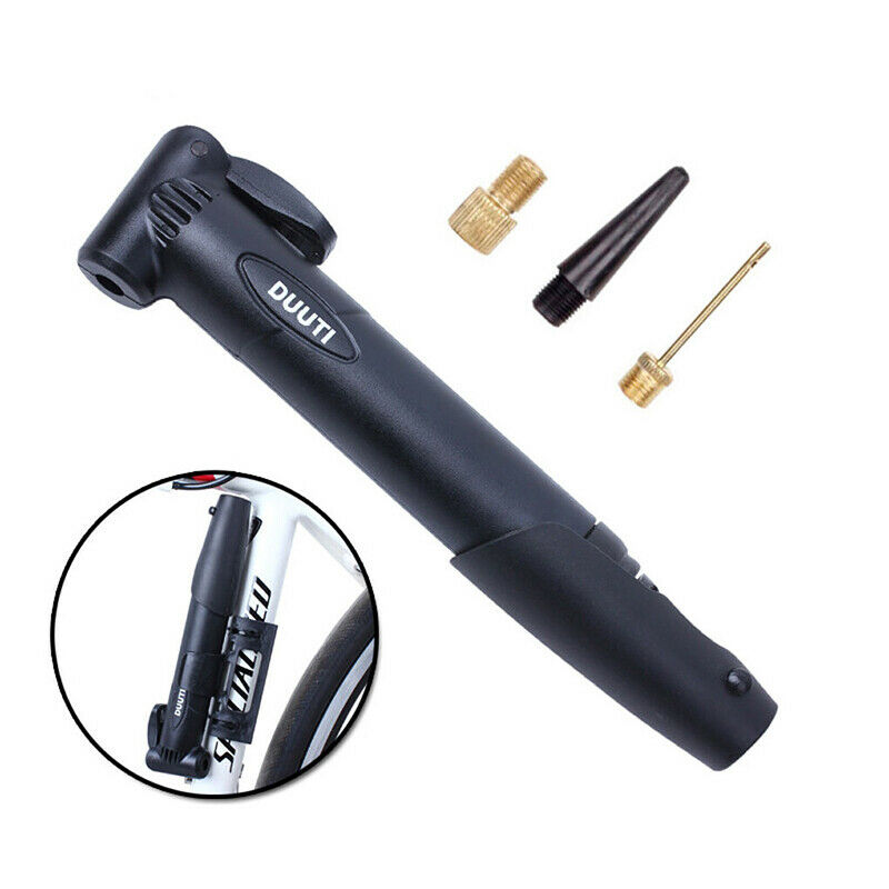 Mini Portable Light Bike Cycle Bicycle Type Air Pump Tire Inflator Tube + Val Ad