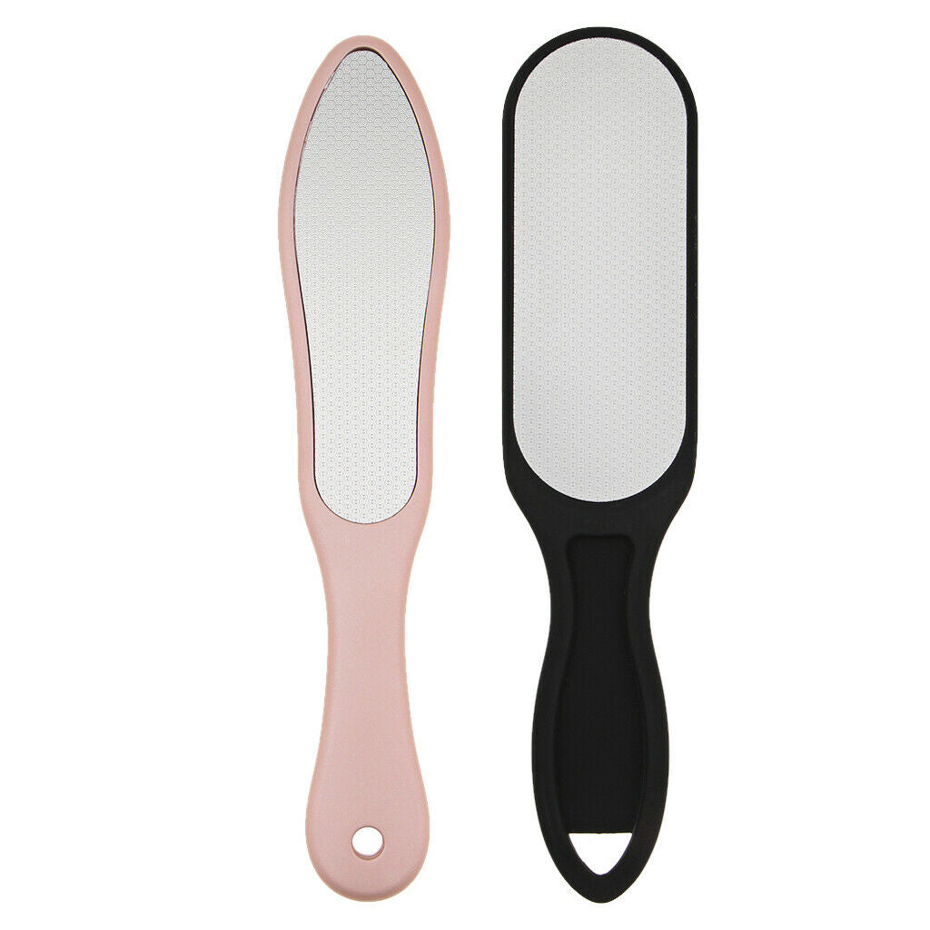 2 Pieces Metal Pedicure Foot File Callus Remover Rough Dry Deed Skin Removal