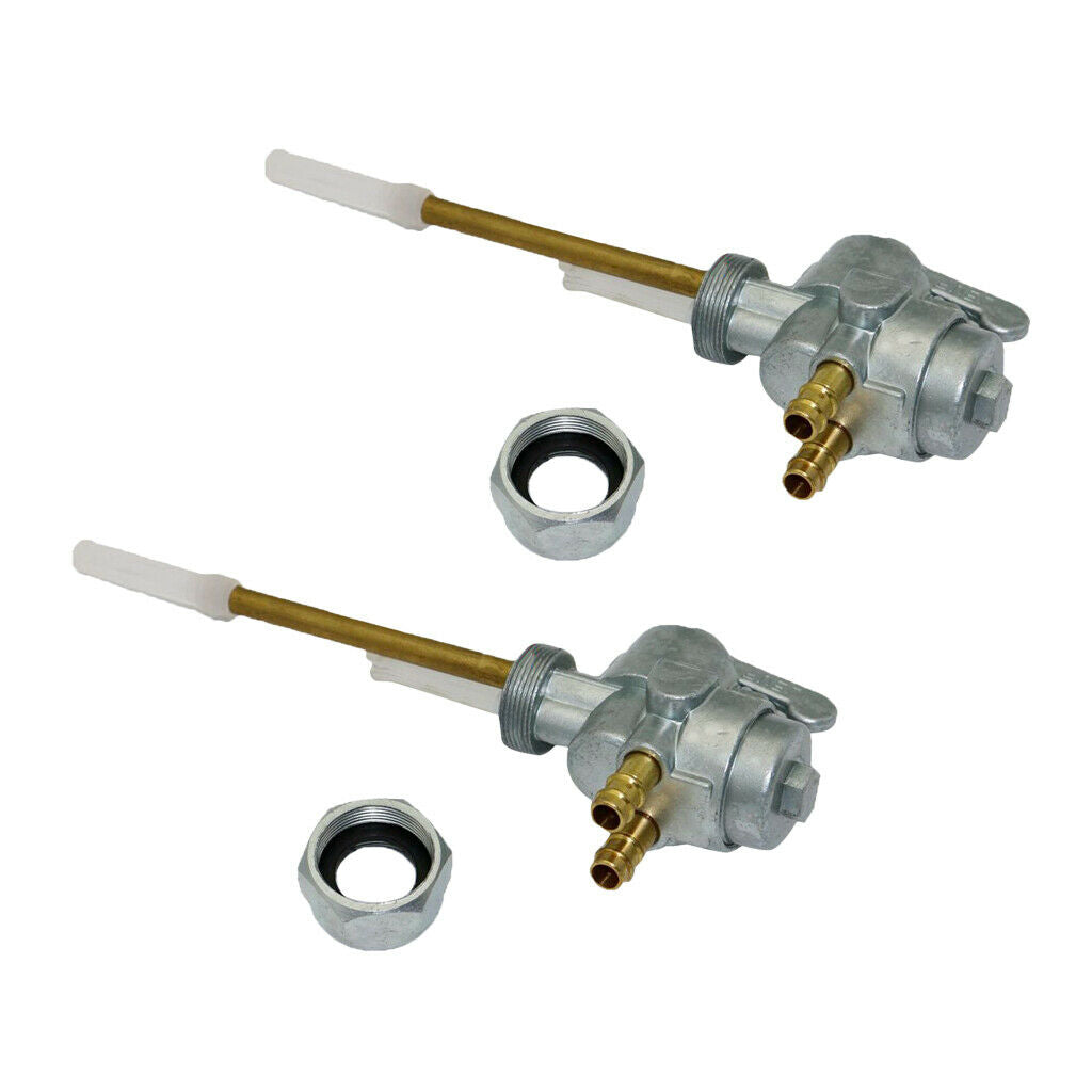 2 Set Fuel Tap Valve Petcock Switch Assembly for Kawasaki KZ900 KZ1000