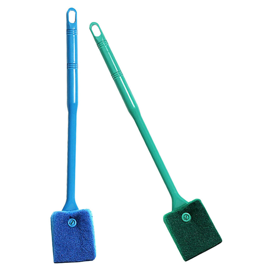 Aquariums Cleaner Glass Cleaner Spatula Algae Scrapper Cleaning Tool 40cm -Green