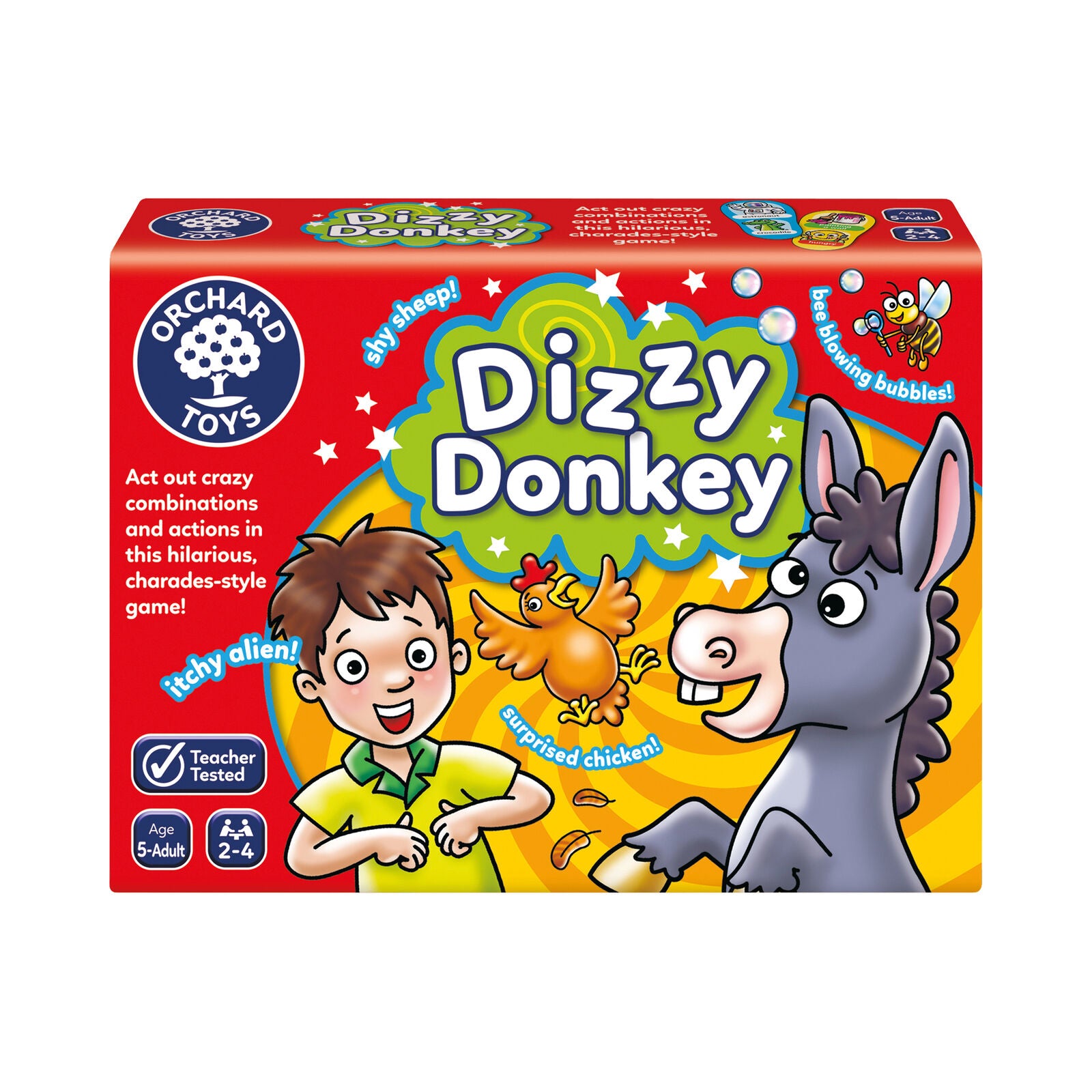 Orchard Toys 106 Dizzy Donkey Action Game Charades-Style Gaming Family Children