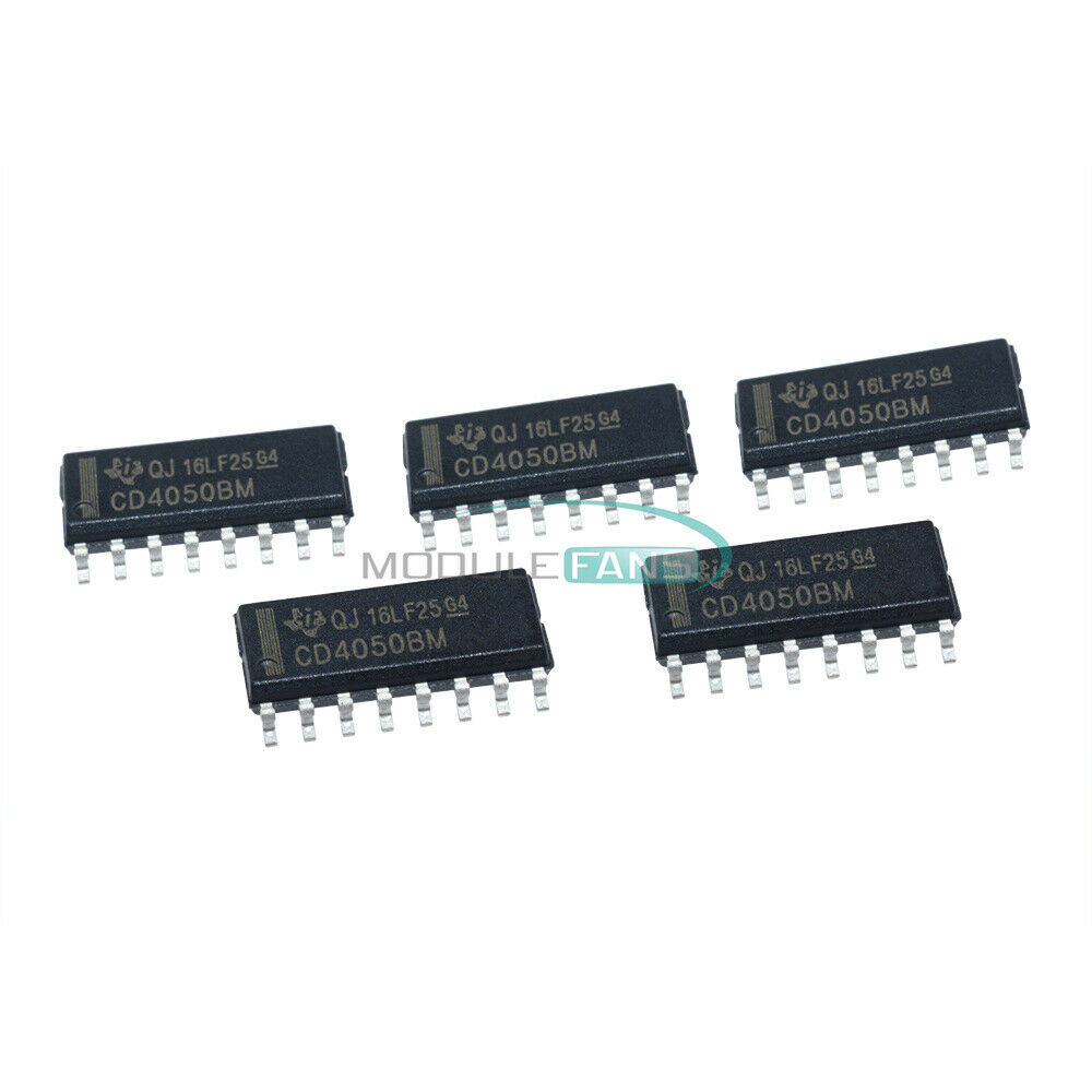 5PCS HCF4050M013TR HCF4050 BUFF/CNVRTR HEX N-INV 16SOIC ST IC