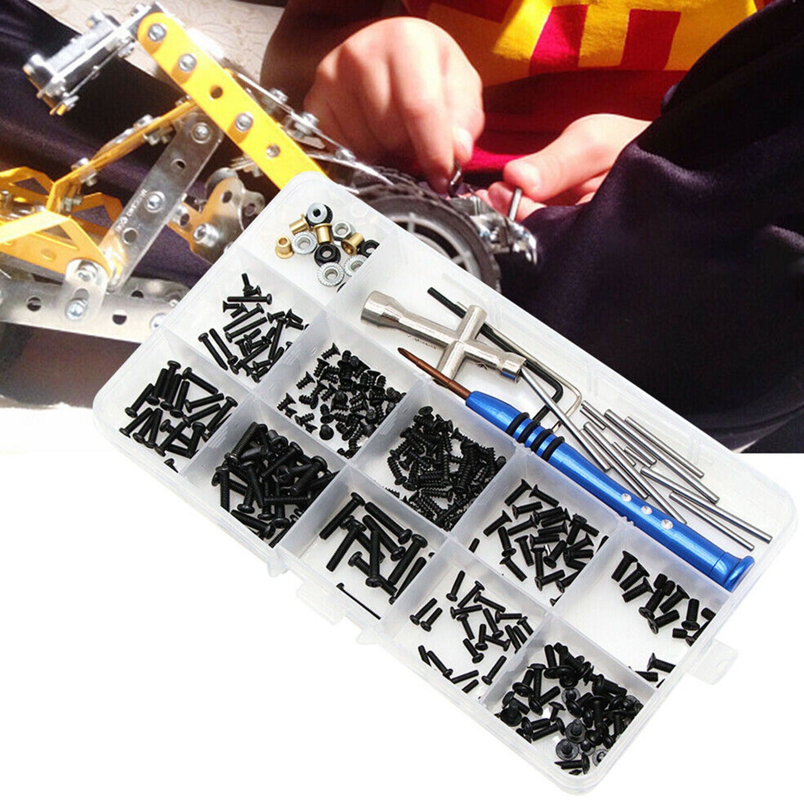 Fit for Wltoys 1:14 144001 1 set RC Car Repair Tool & Screws Nuts Tools Kit