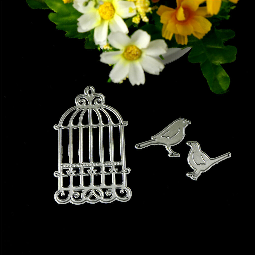 bird cage Metal Cutting Dies Stencil Scrapbook Paper Cards Craft Embossin.l8