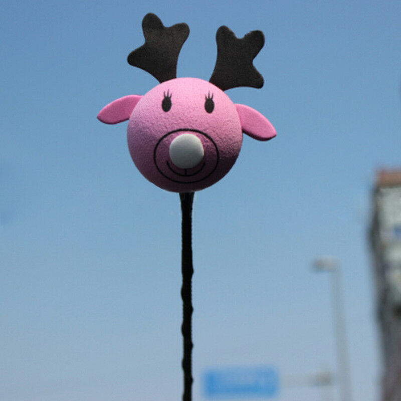 Cute Pink Elk Antenna Topper Eva Decorative Topper Balls for Cars Christma.l8