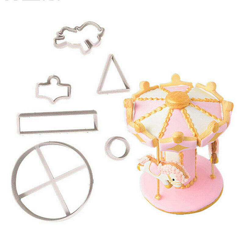 Carousel Cookie Cutter Fondant Cake Decorating Tools Biscuits Cutter Mo.l8