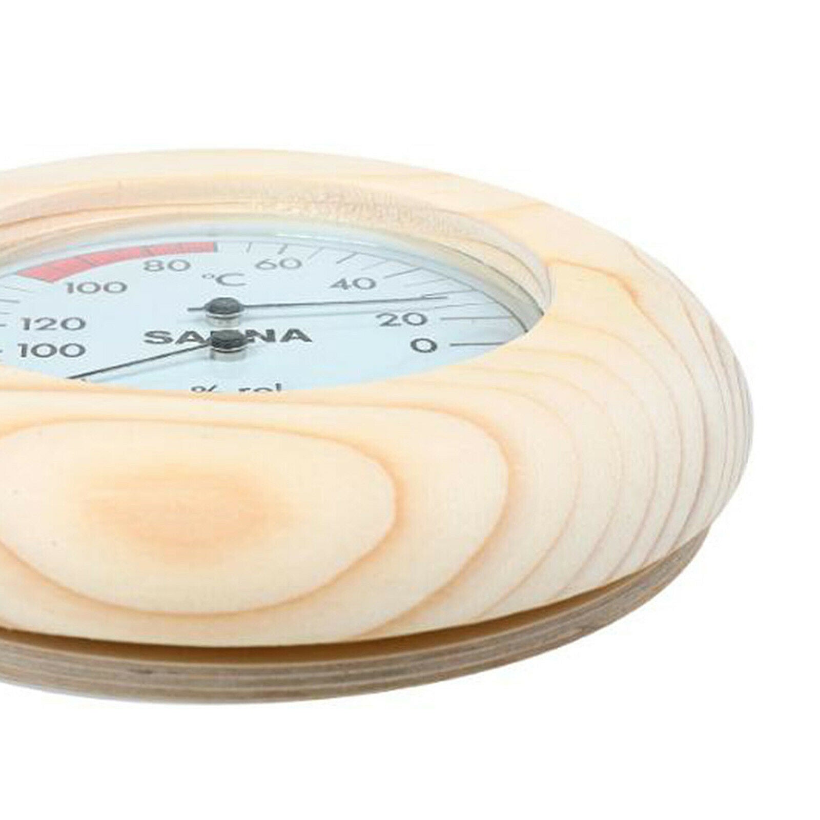 5.7inch Round Sauna Hygrothermograph Thermometer & Hygrometer for Sauna Room