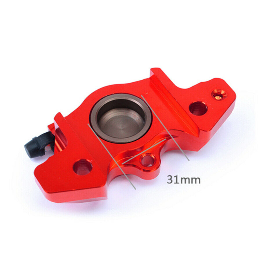 Red CNC Motorcycle Modification Brake Caliper Brake Pads and Banjo Bolt Included