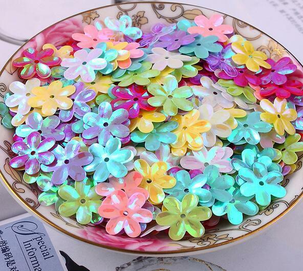 300pcs Mixed Flower shape Sequin decoration clothing crafts Sequin 15mm
