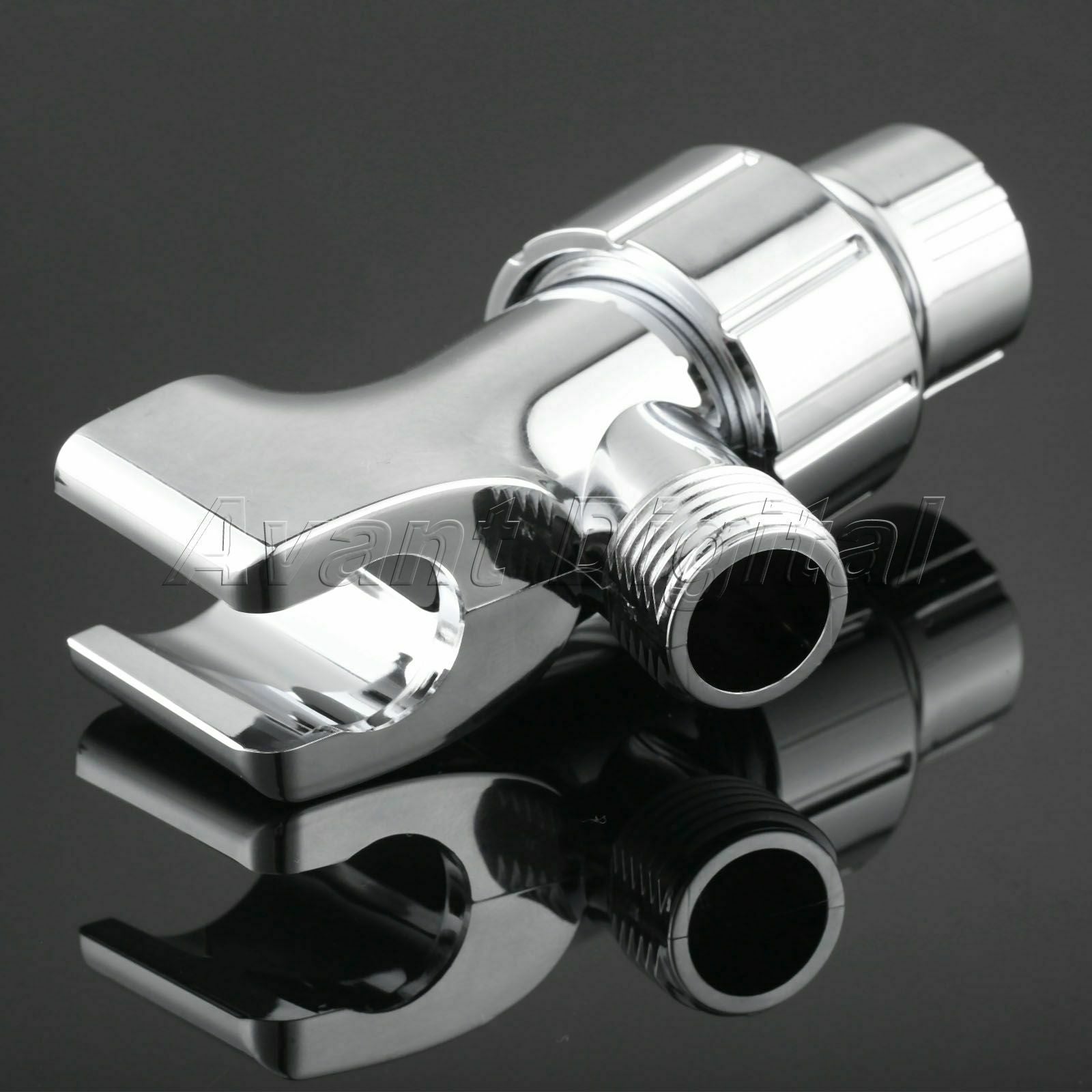 Universal Shower Head Holder G1/2 Thread Arm Mounted Adjustable No Screw Require