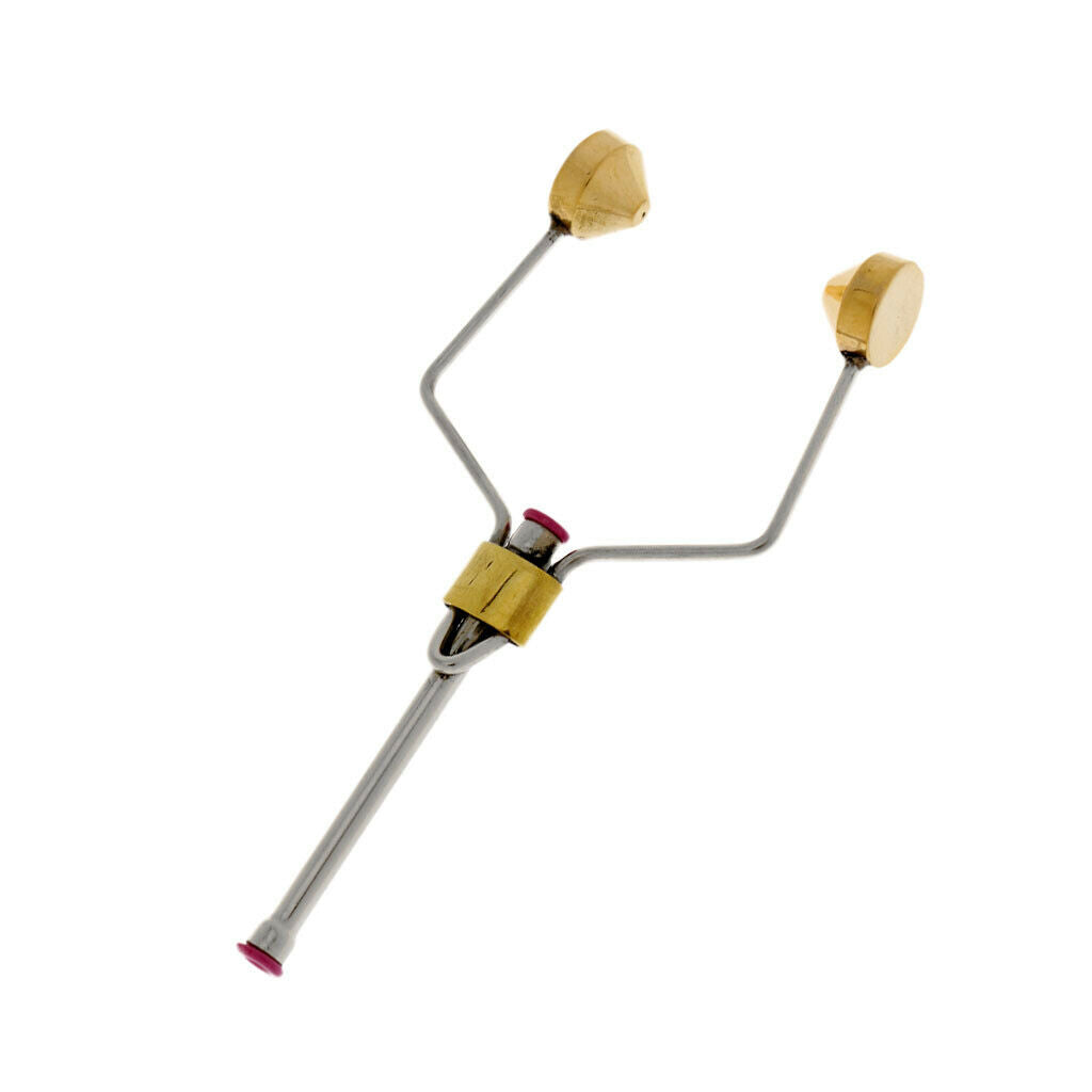 2X Fly Tying Tools Rotary Bobbins Holder Needle Holder Fishing Tool Golden