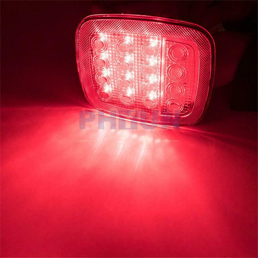 2PCS Waterproof Trailer Lights Brake Stop Tail LED Lamp For 12V Camper Truck RV