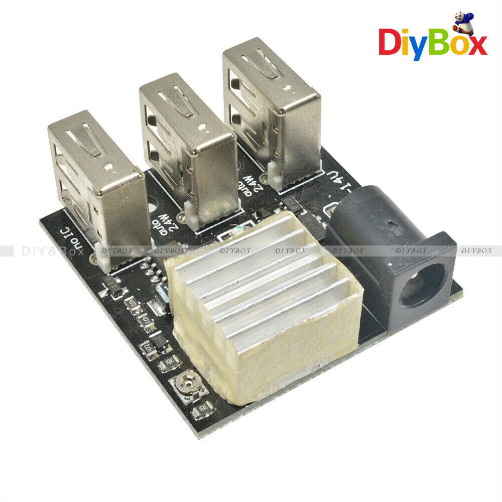 9V/12V To 5V 8A USB Power Bank Step-Down Boost Module MiNi 3 USB Charging Module