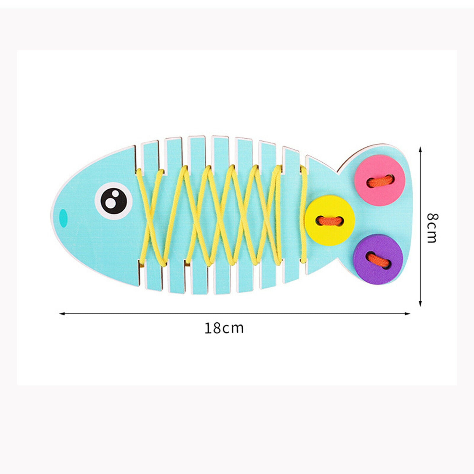 Threading Line Fish Educational Toys Threading Game Toys Kindergarten DIY