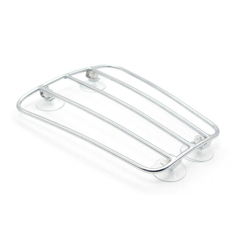 Motorcycle ATV Front Chrome Fuel Tank Luggage Rack Cargo Shelf Bracket Universal